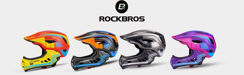 ROCKBROS Fahrrad Kinderhelm Integralhelm Schutzhelm Antischweiß Trenr 48-58CM_voghion.com