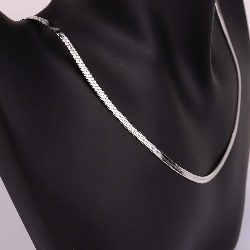 ​​Klingenkette aus Edelstahl für Herren und Damen – Hip-Hop-Modeschmuck, minimalistischer Stil, verstellbare Länge (2,0–5,0 mm Breite, 40–75 cm)​_voghion.com