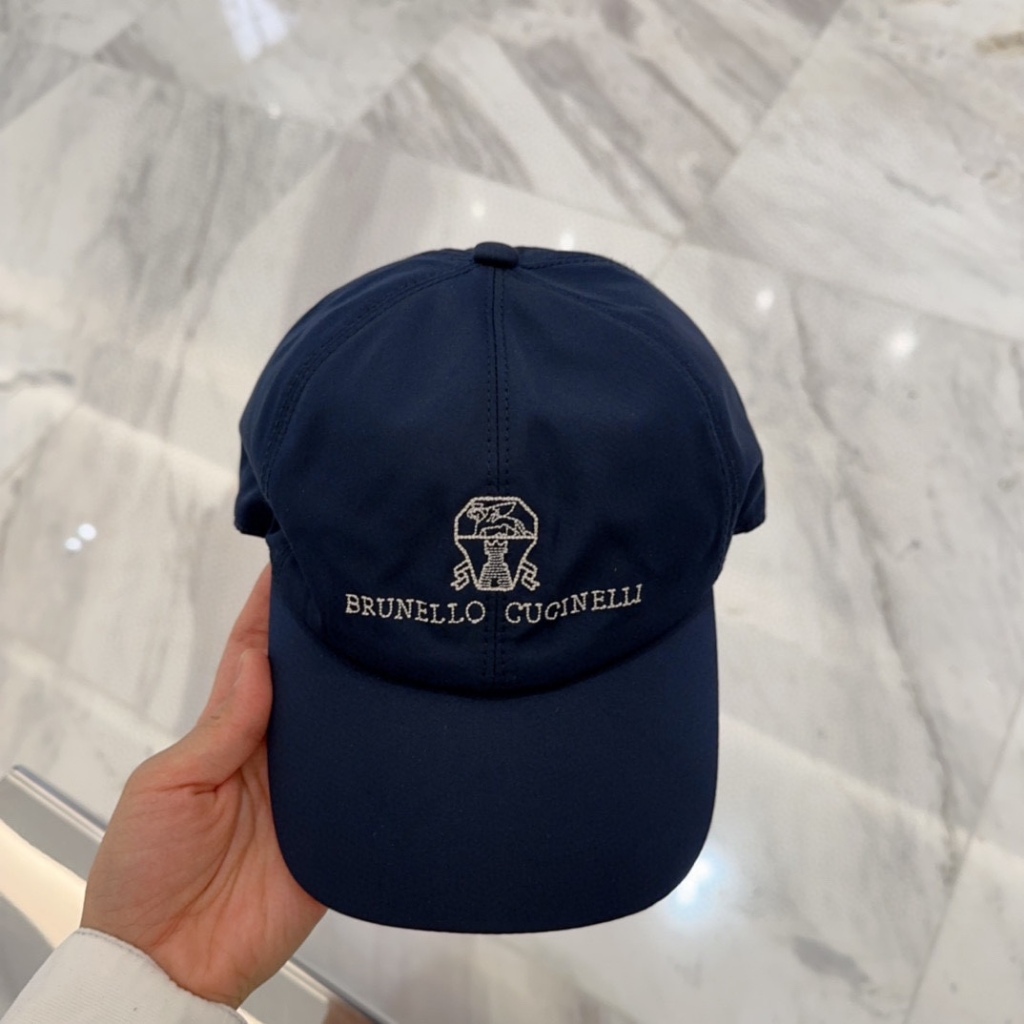 Brunello Navy Blue Four Seasons Universal Baseball Cap_voghion.com