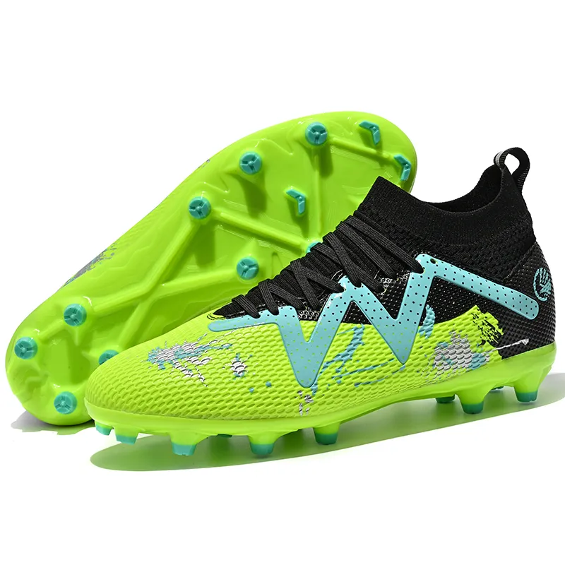 Soccer Shoes Men Kids Professional Football Boot Grass Outdoor Non-Slip Breathable Multicolor Trainning Sneakers Size_voghion.com