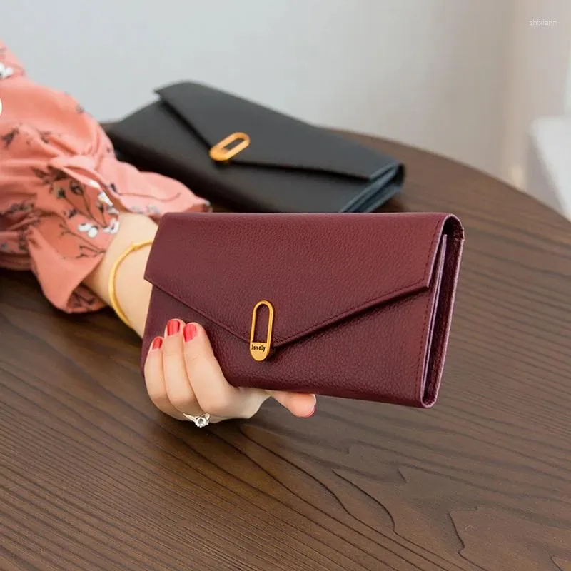 Long Hot Women's Wallet Genuine Thin Phone Case - Leather, Versatile,_voghion.com