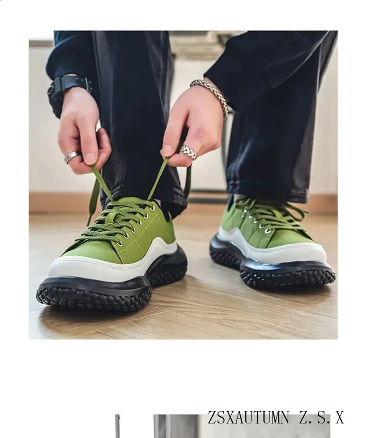 Frühlings-Retro-Canvas-Herrenschuhe mit großer Zehenkappe, breite, hässliche, süße Stiefel, bequem, rutschfest, verschleißfest, modische Turnschuhe_voghion.com