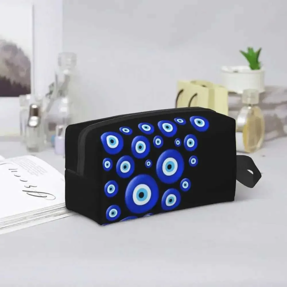 Trousse de toilette anti-mauvais œil pour femme, kit de rangement de produits cosmétiques et de maquillage, kit de toilette pour femmes, technique Tima Y241023_voghion.com