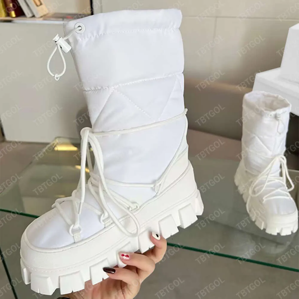 targa di design neve re nylon gabardine doposci stivali con lacci stivaletti scarpe invernali 635_voghion.com