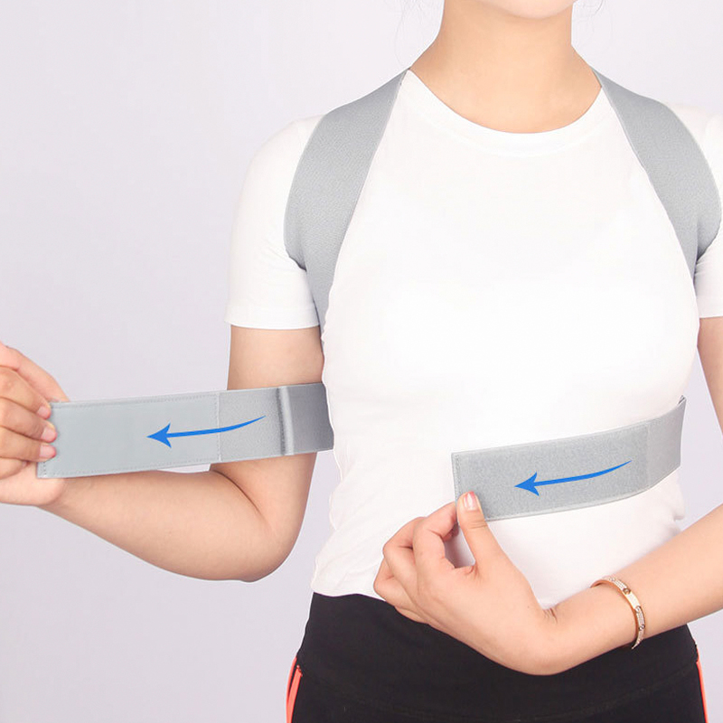 Cintura di supporto per la schiena e le spalle regolabile, supporto per la clavicola e la colonna vertebrale, rimodella il corpo, nastro di fissaggio per la salute, correttore di postura_voghion.com