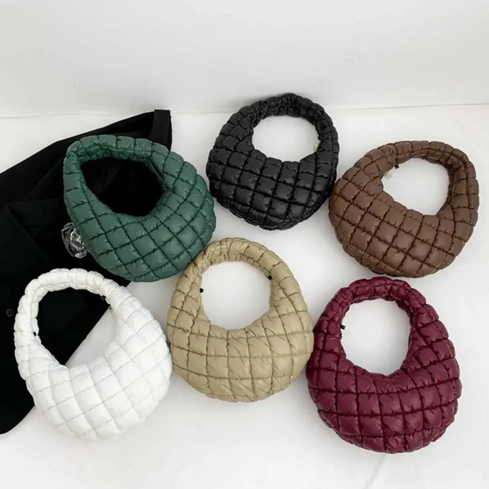Borsa a tracolla morbida da donna, versatile, leggera, con pieghe a nuvola, trapuntata, borsa a mano, autunno inverno C241106_voghion.com