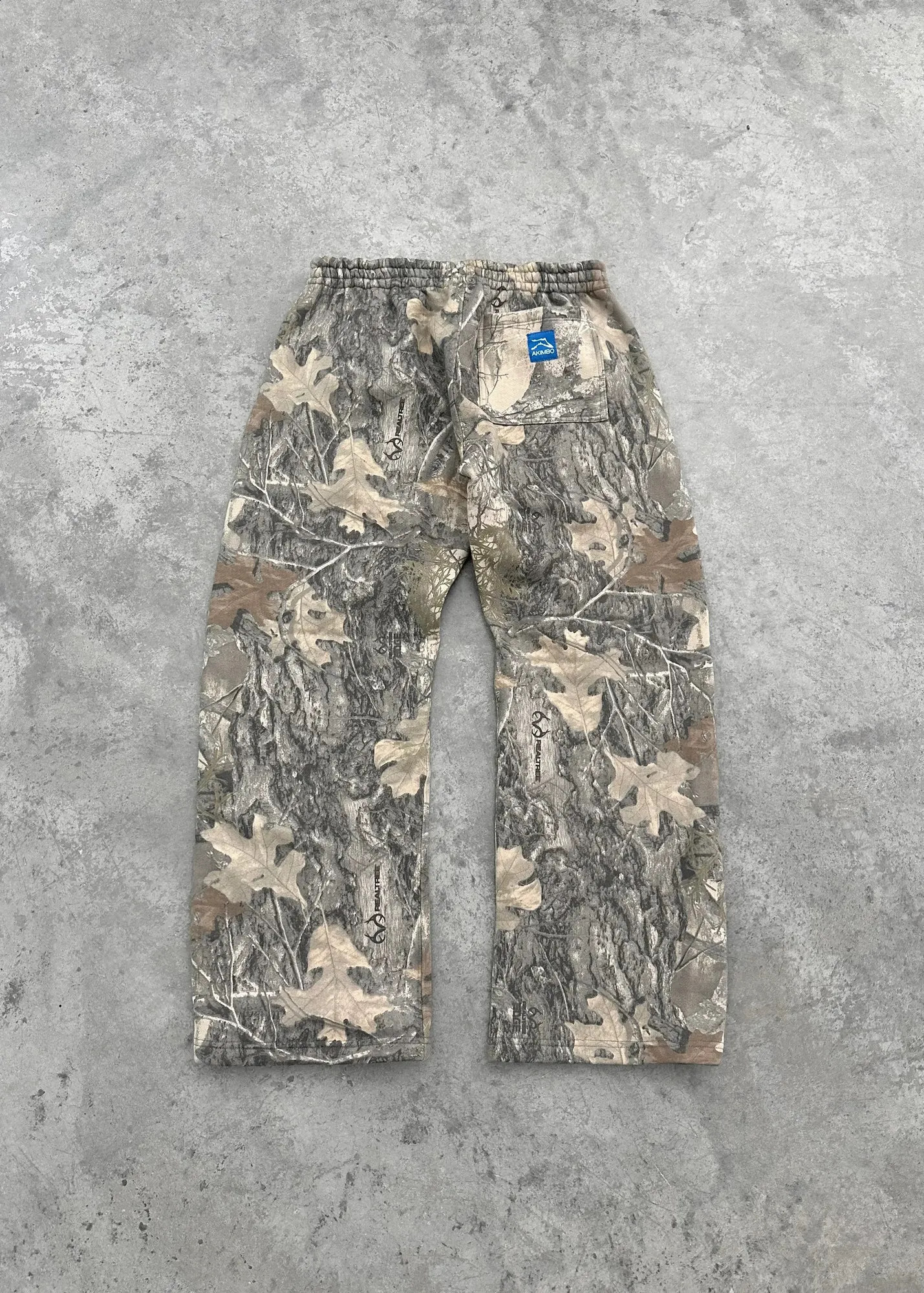 Y2K Streetwear MenCamouflage Padrão Impresso High Street Hip Hop Sweat Homens Oversized Unissex Casual Camo Calças Largas_voghion.com