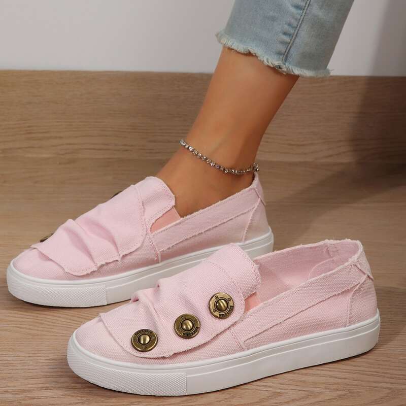 SHLIANG Spring Autumn New Women Canvas Shoes Fashion Vulcanized Casual Shoes Breathable Walking Flat Shoes Sneaker For Women Y0316_voghion.com
