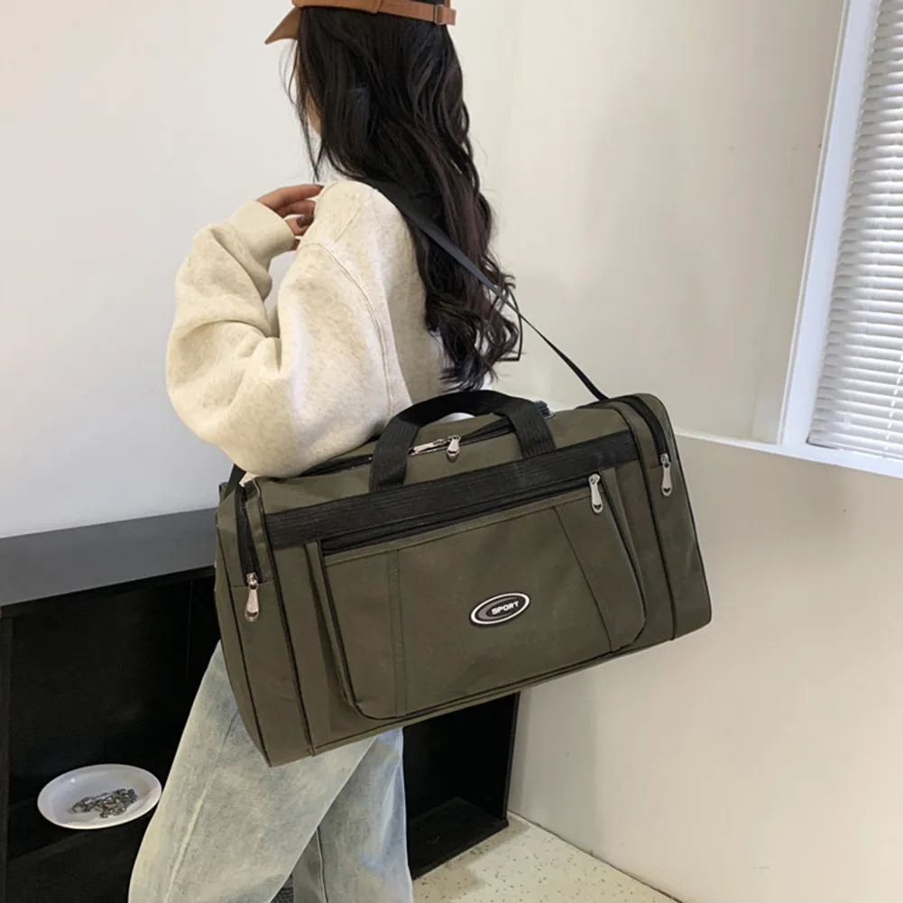Large Capacity Weekend Oxford Hand Lage Waterproof Portable Unisex Zipper Outdoors Duffle Travel Bag_voghion.com