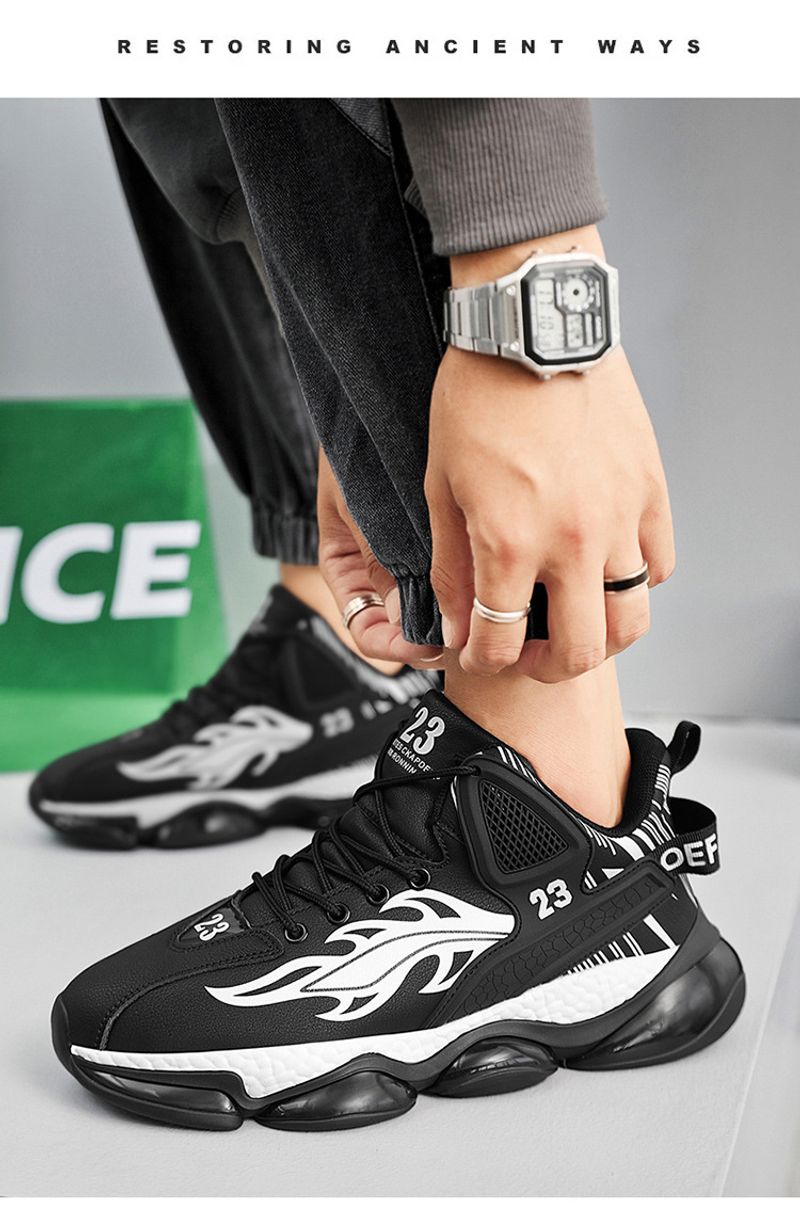 High top sneakers van leer voor heren en dames schoenen_voghion.com