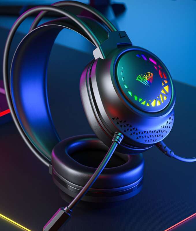 Wolf Spider S611 arvutipead, juhtmega esports lauaarvuti sülearvuti mobiilne tahvelarvuti kana õhtusöök koos_voghion.com