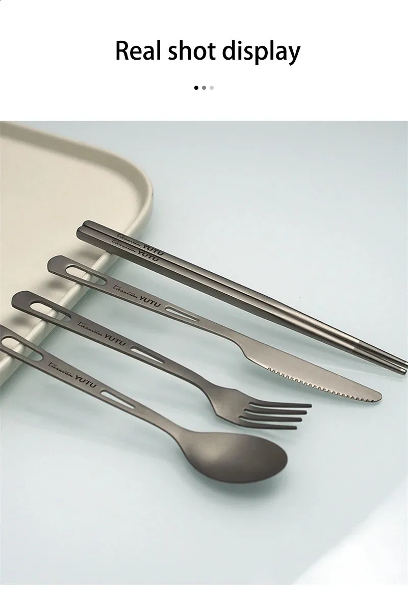 Camping Cutlery Set - Frosted｜Spoon/Chopsticks｜240910_voghion.com