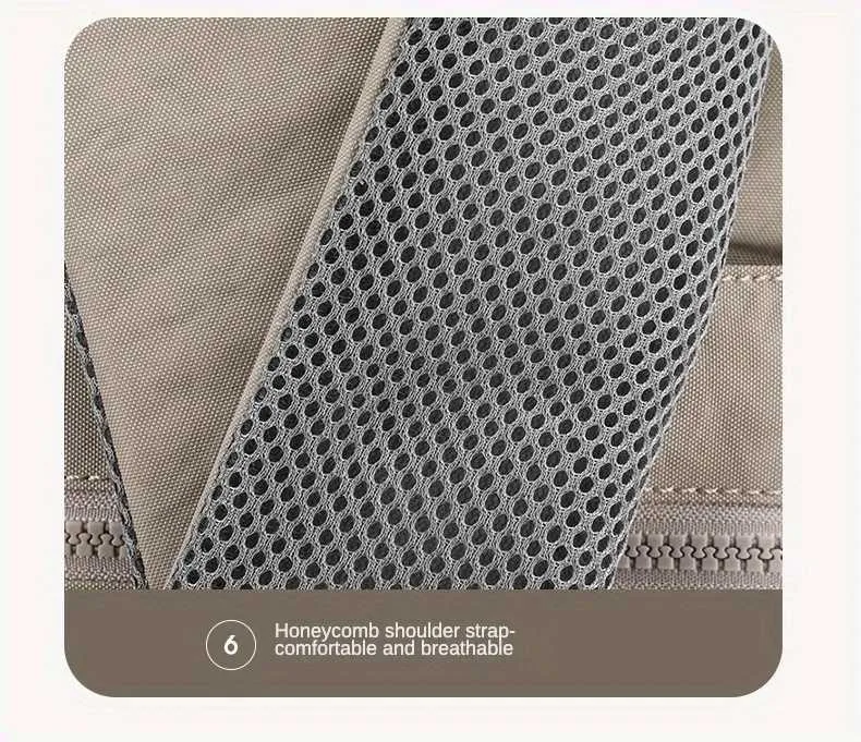Großzügiger, wasserdichter, transparenter Laptop-Rucksack für Damen mit mehreren Taschen für die Reise, für die Uni oder die Schule C241107_voghion.com