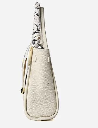 Leather Bat Shaped Handbag For Women Cowhide One Shoulder Bag_voghion.com
