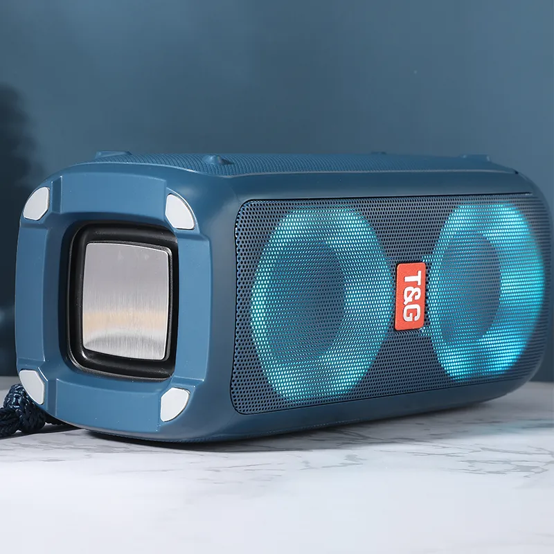 TG333 Portable Wireless Bluetooth Subwoofer Waterproof Outdoor TF USB Stereo With Phone Stand Speaker_voghion.com