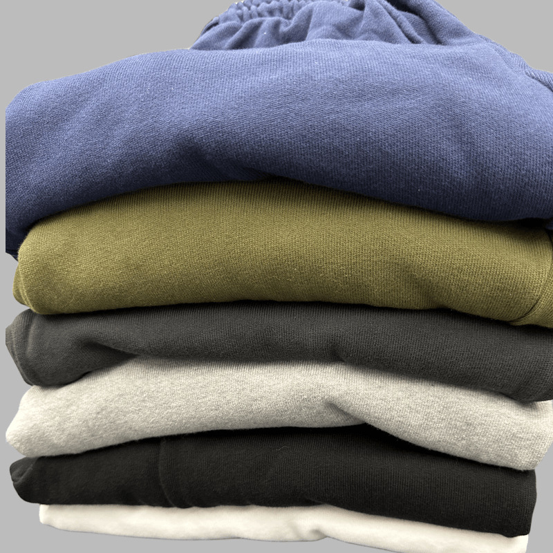 Herenkleding Zware effen Amerikaanse stijl hoodie pak Heren lente en herfst Losse Europese en Amerikaanse sportbroek met omslag Dames_voghion.com