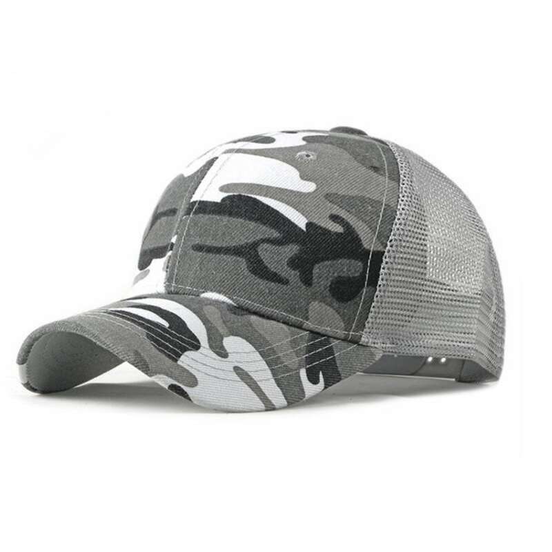 Spring And Summer Outdoor Hat Sunscreen Korean Version Simple Camouflage Baseball Men's Casual Duckbill Breathable Mesh_voghion.com