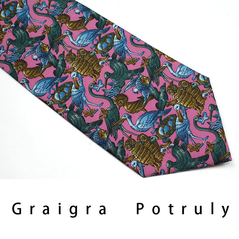 Men's Ties & Handkerchiefs replacement burgundy second-hand coffee color imported quality mulberry silk printed silk paisley men's tie extra wide_voghion.com