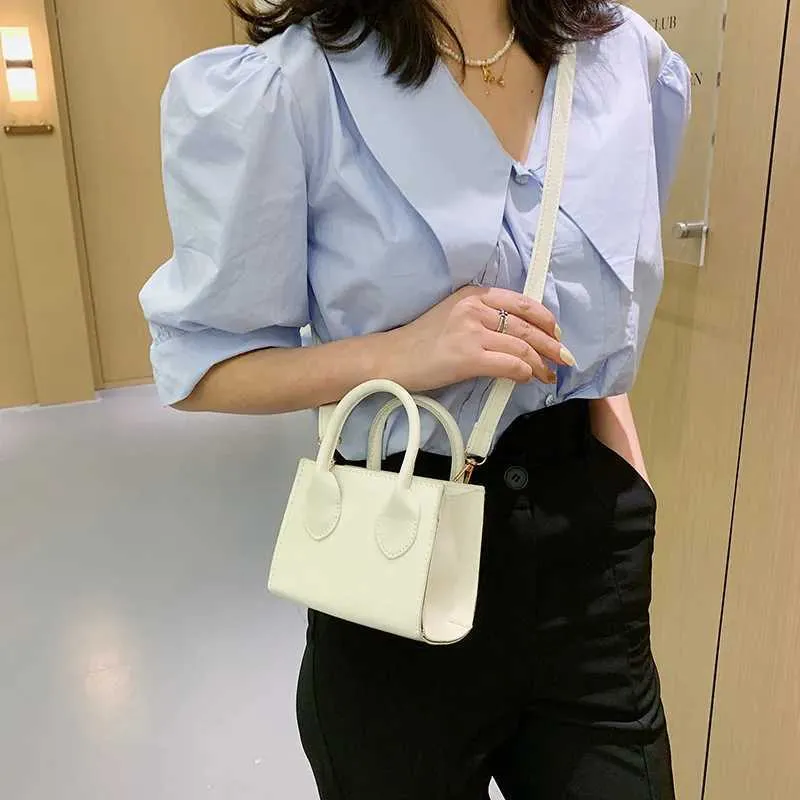 Retro Mini Square Handbag For Women Pu Leather Shoulder Messenger_voghion.com