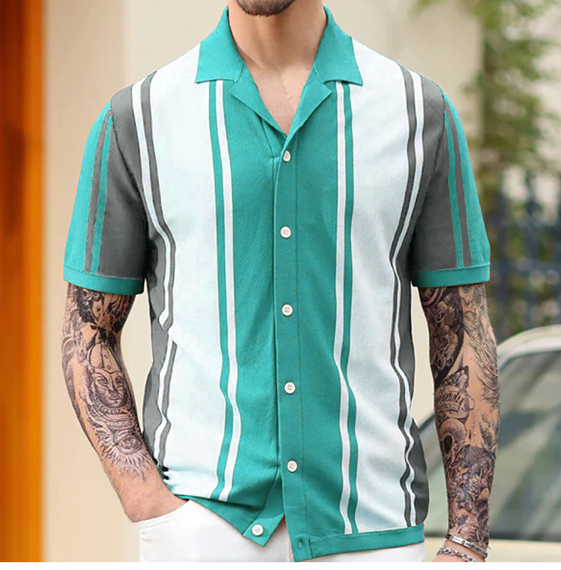 Herren Polohemd Mit Kontrastfarbe Und Revers Für Das Business_voghion.com