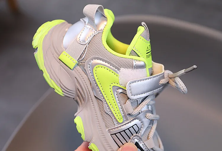 Kinderen Hoge Platform Sneakers Mode Roze Groen Meisjes Peuter Kinderen voor Jongens Dikke Zool Sport Tennisschoenen Maten 21 -_voghion.com