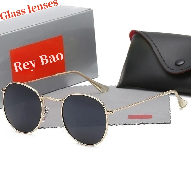 Men Retro Classic Brand Women Sunglasses Designer Eyewear Ray Metal Frame Bans Designers Sun Glasses Woman ML 3447 3548_voghion.com