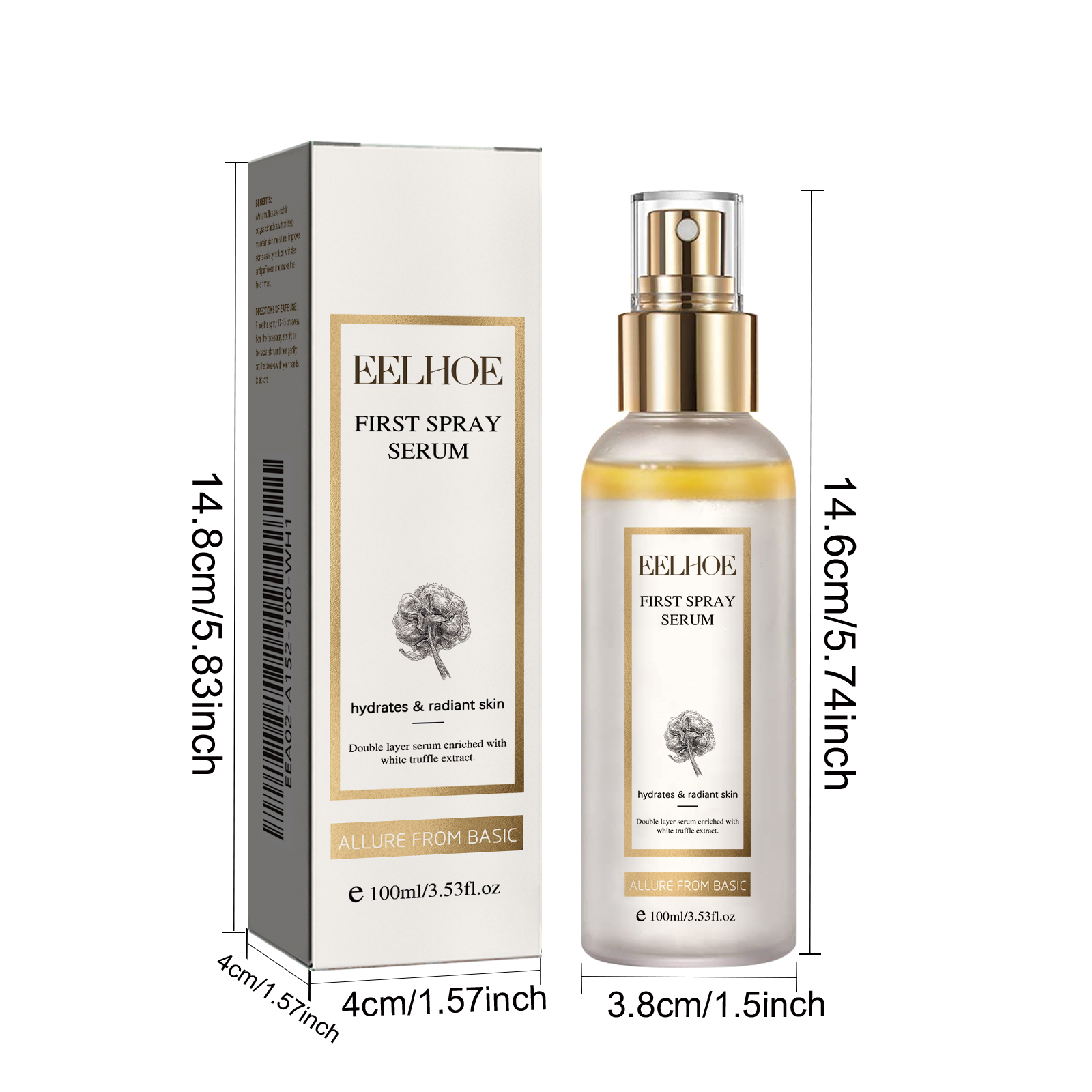 EELHOE White Truffle Moisturizing Spray, Moisturizing And Brightening Whitening Essence Spray_voghion.com