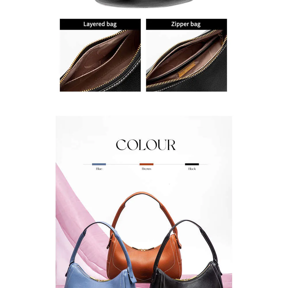 Borsa a mano alla moda classica retrò a forma di mezzaluna, borsa a tracolla da donna tinta unita per pendolari d'affari_voghion.com