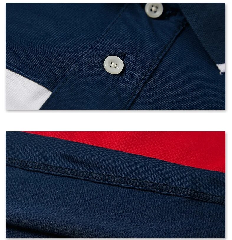 Shirt Men Big Tall Short Sleeves Cool Top Tees Cotton Male Large Tee Summer Fit Slim Patchwork Polo Shirts Plus Size_voghion.com