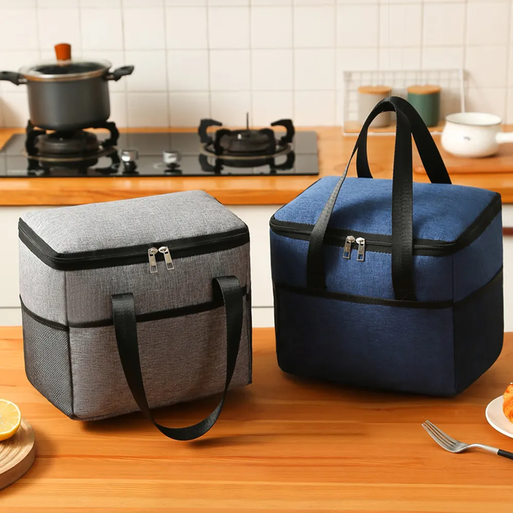 1 Stück große Thermotasche, wasserdicht, tragbar, kationische Isolierung, verdickte Taschen mit großem Fassungsvermögen, Picknick-Lunchbox_voghion.com