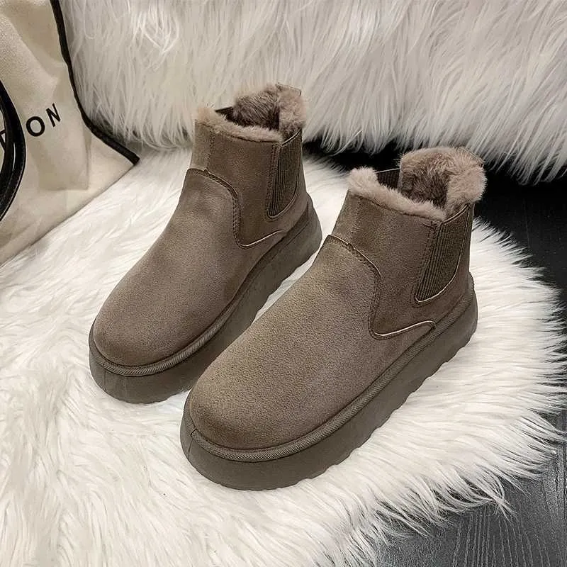 Neue Winter-Schneestiefel aus verdicktem Plüsch, warm, einfach und vielseitig, bequeme Baumwollschuhe M241005_voghion.com