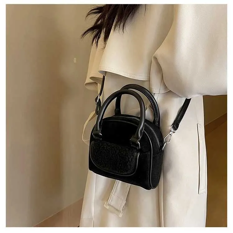 Mini borsa a tracolla in camoscio per donna borsa a spalla versatile_voghion.com