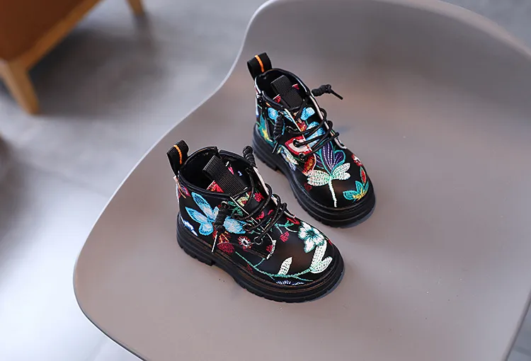 Toddler Kids Girls Boys Wer Print Boots Baby Soft Bottom Boot Children Littlesprouts Autumn Winter Fashion Shoes 1-6_voghion.com