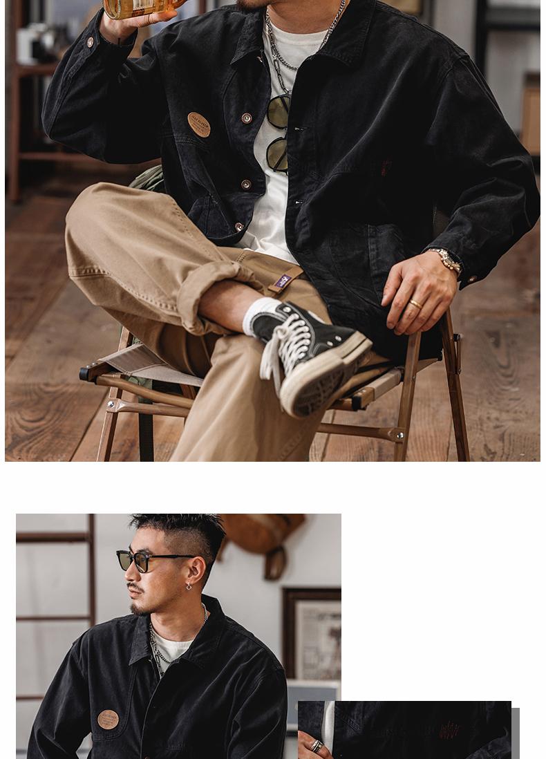 Sportswear Men's Spring Heavy Retro Hunting Jacket Three-piece Set Of Leisure Tooling Set_voghion.com