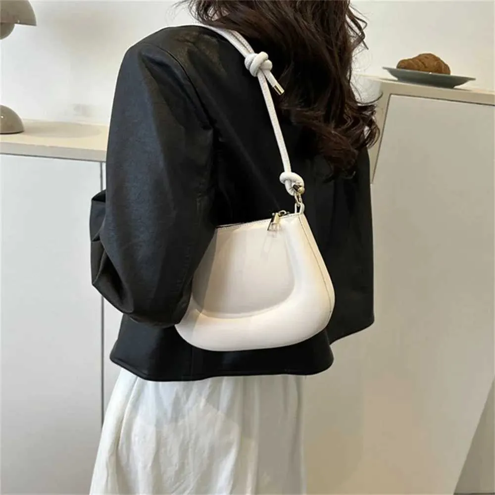 Weiche PU Damen Leder Crossbody Frauen Lila Unterarm Tasche Retro Einfarbig Handtasche Mode-Design Mädchen Kleine Schulter_voghion.com