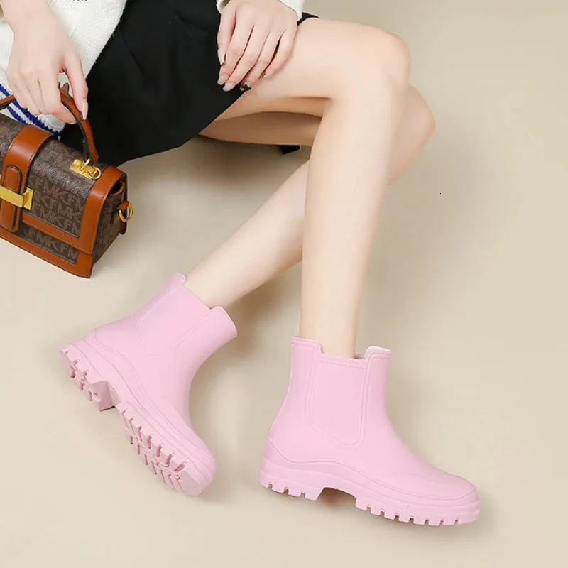 Regnstövlar Dam Vattentät Isolerad Gummi Skor Dam Trädgård Galoscher Boots Dam Fiske Vatten Sko Botas Para Lluvia_voghion.com