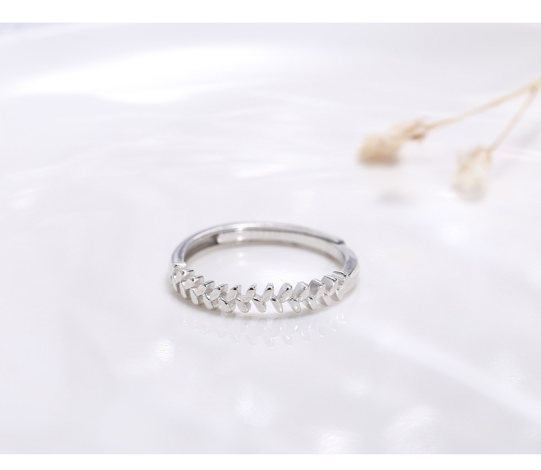 Wanying Blatt Ring S Reines Silber Koreanische Ausgabe Instagram Kleiner frischer kalter Wind Studentengeschenk Schmuck Leichter Luxus_voghion.com