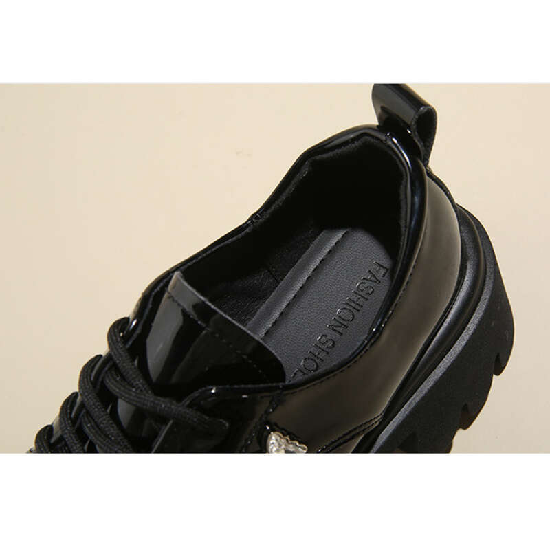 Chaussures Mary Jane en cuir pour femmes, style britannique, semelle épaisse, décontractées_voghion.com