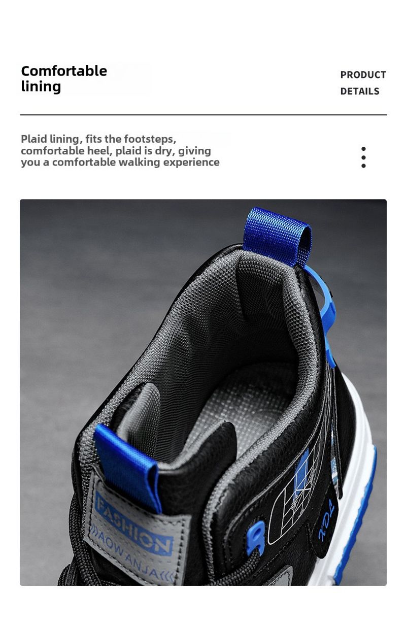 Scarpe da uomo alte in tela primavera 2024 nuove_voghion.com