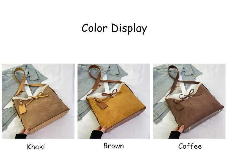 Borsa a secchiello e borsa a spalla in scamosciato per donna_voghion.com