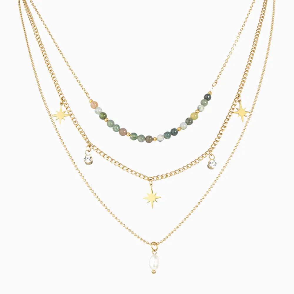 Anhänger Halsketten Vintage Star Pailletten Kristall Künstliche Perlenkette Für Frauen Boho Mode Goldfarbene Perlenkette_voghion.com