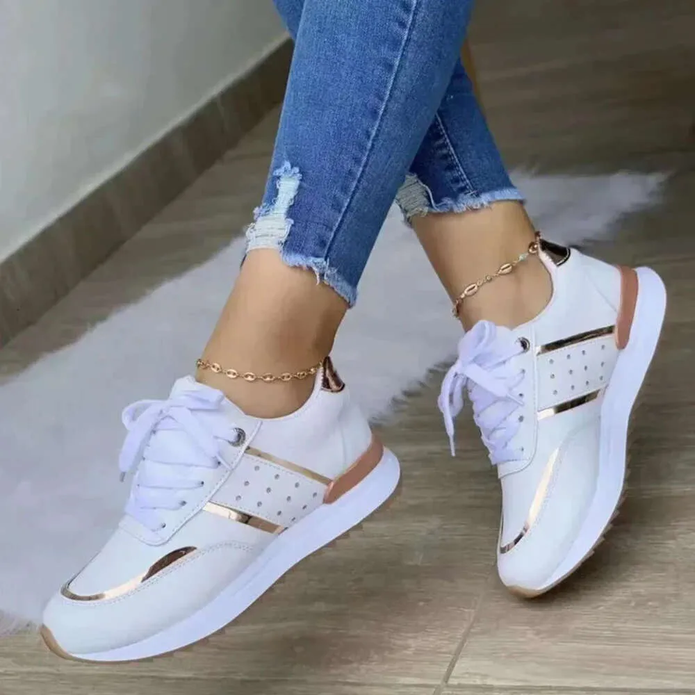 Sneakers Women Platform Leather Patchwork woman Casual shoes Sport Ladies Outdoor Running Vulcanized Shoes_voghion.com