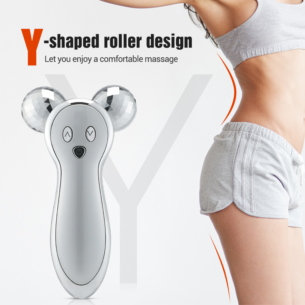 Microcurrent Roller Massager Electric Face Lifting Device Vibration Massage Stimulation Full Body Slimming Relaxation Tool_voghion.com