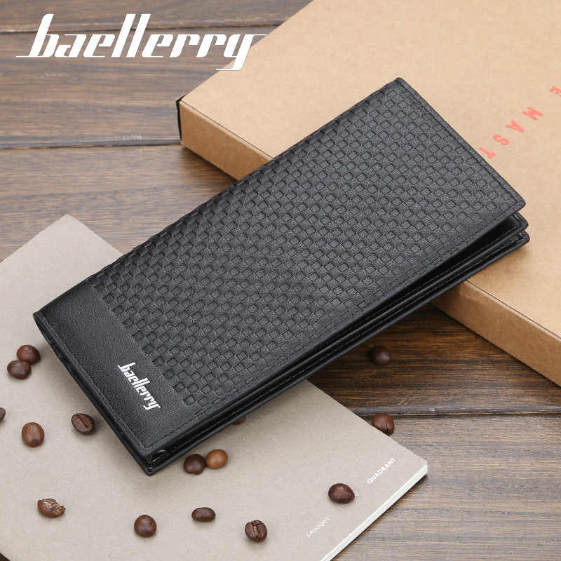 Brieftasche männer baellerry business jugend lange stil lässig geprägte gewebte muster brieftasche lange tasche_voghion.com