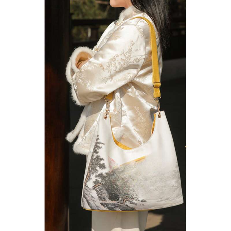 Borsa a mano Coin Crescent da donna, borsa a tracolla in tela, tracolla portatile di grande capacità_voghion.com