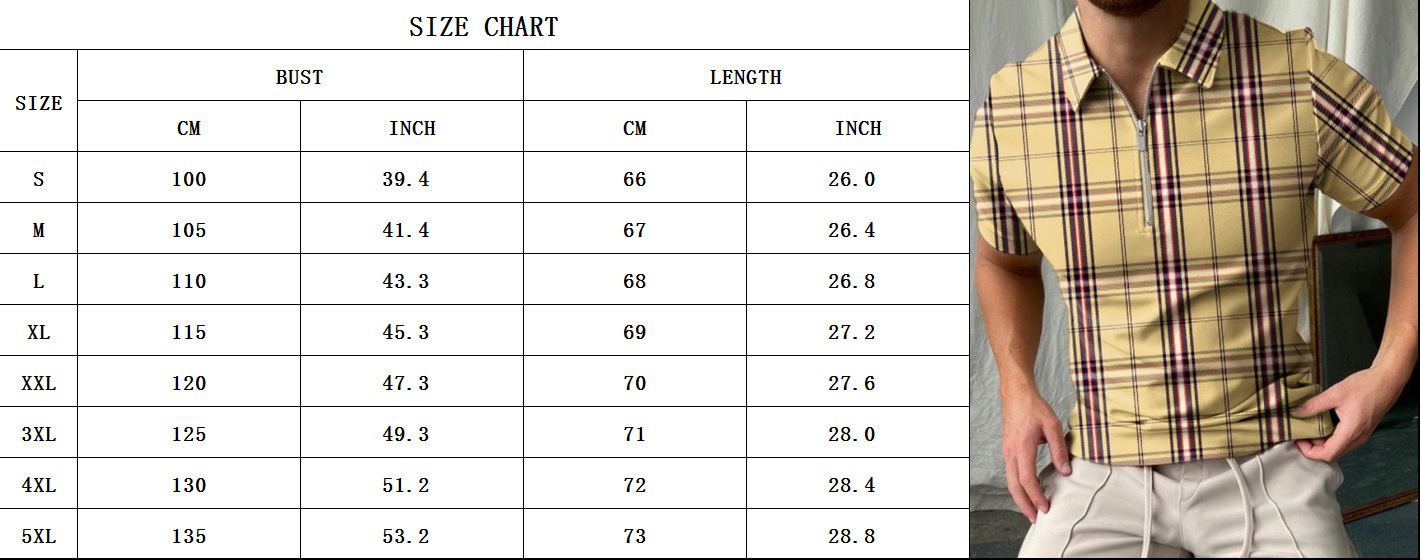 Goldener modischer Reißverschluss für Herren, lässiges 3D-gedrucktes Poloshirt, Shorts, 2-teiliges Set_voghion.com