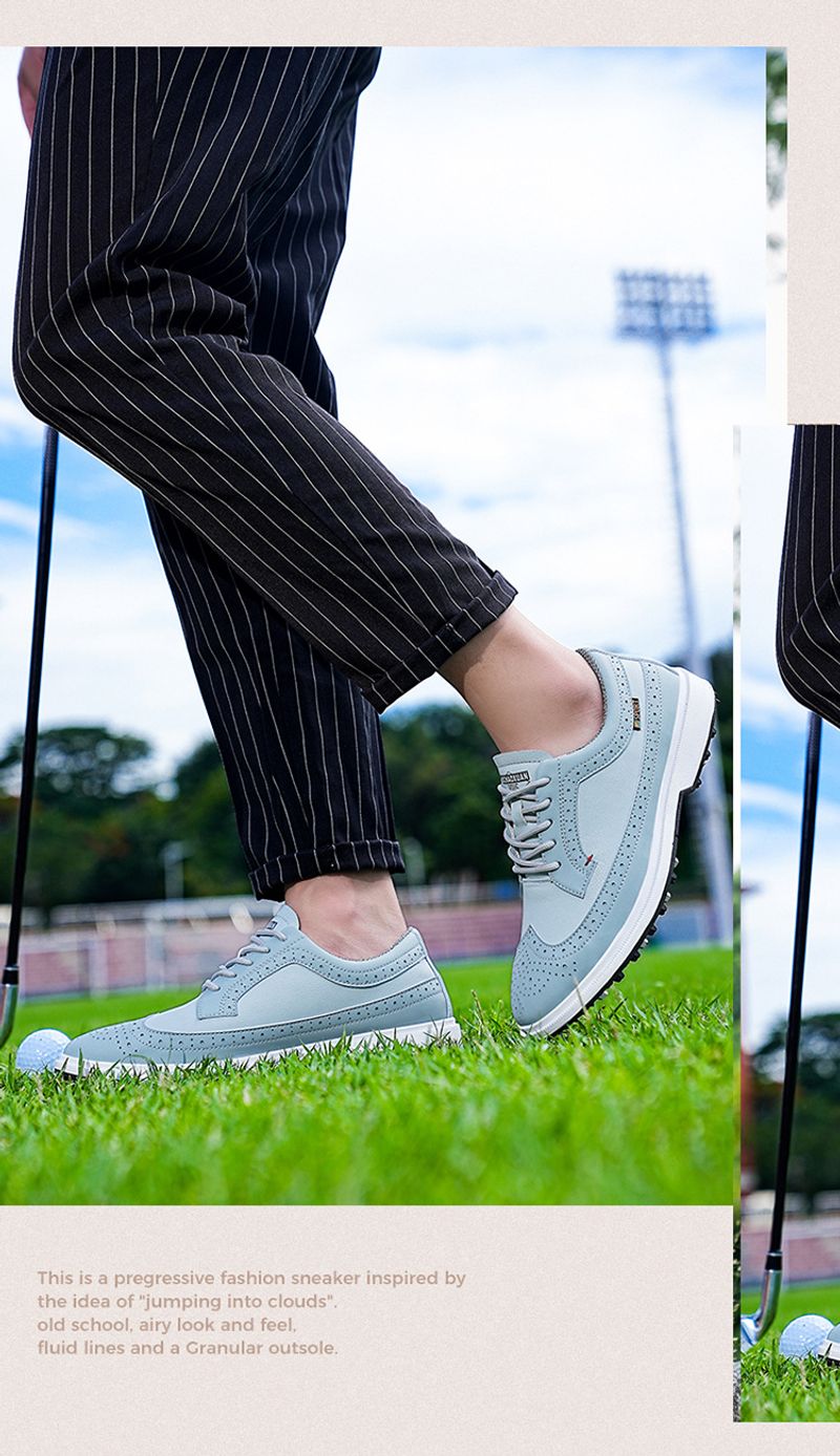 Baskets de golf décontractées de grande taille de style britannique, chaussures légères et portables pour hommes_voghion.com