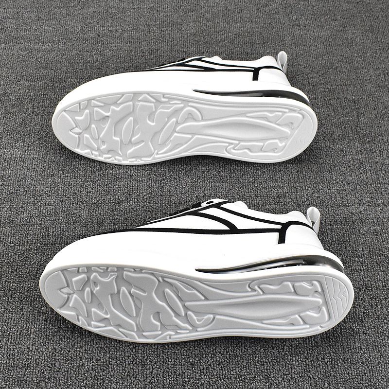 New Spring and Autumn Versatile Breathable Board Thick Sole Trendy Korean Low Top Men's Small White Shoes Increase in_voghion.com