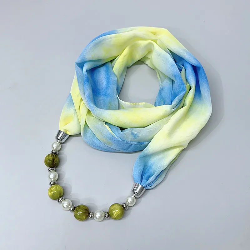 Neuer Perlen-Chiffon-Perlenschal für Damen, modischer Halswärmer für Herbst und Winter, Sonnenschutz für Frühling und Sommer, einzigartig_voghion.com