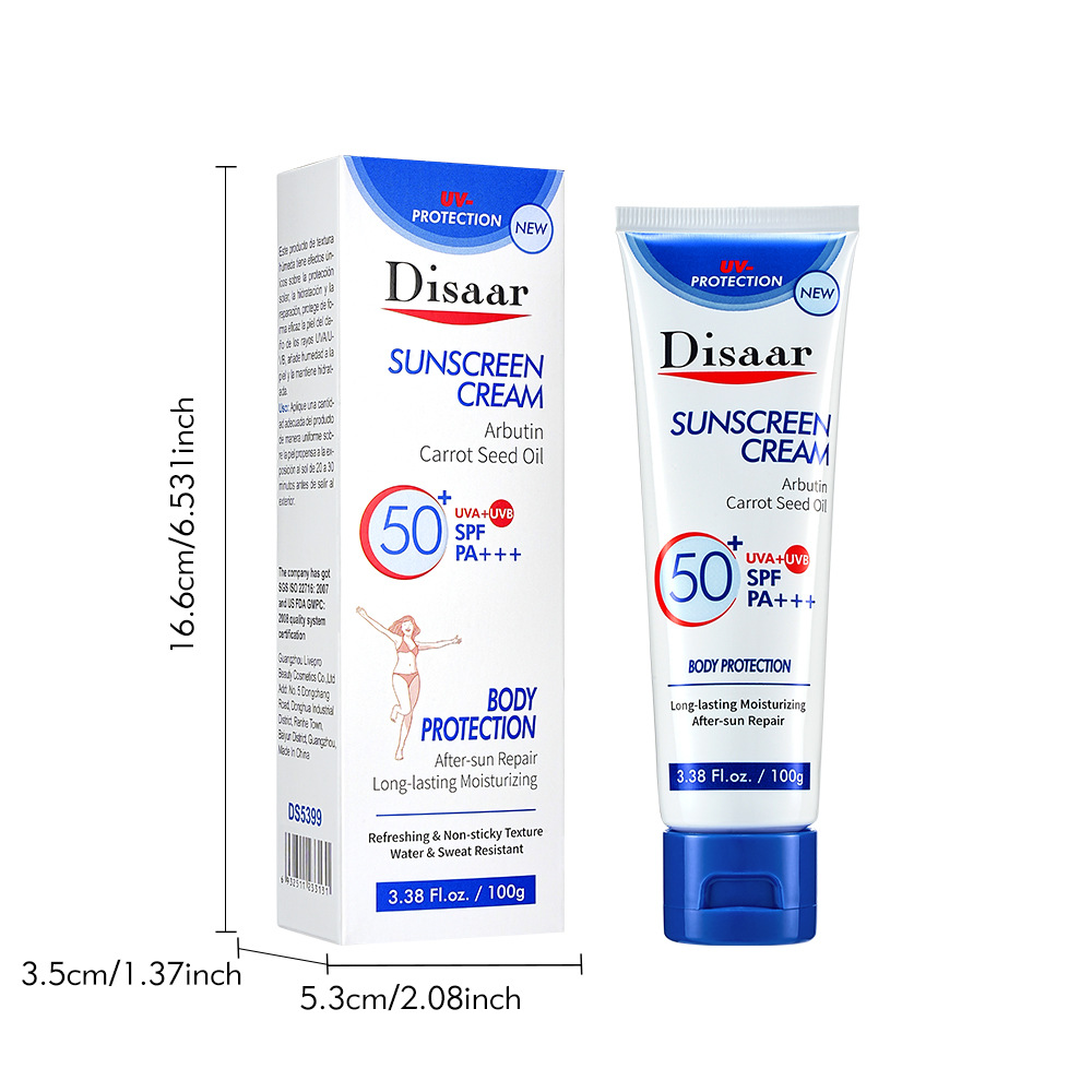 Disaar50g Süßholzwurzel Sonnenschutz für Arme, Oberschenkel und Körper_voghion.com